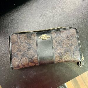 Coach Black and Brown Wallet